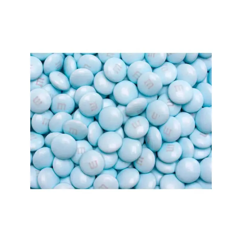 M&M's Milk Chocolate Candy - Light Blue: 10LB Bag