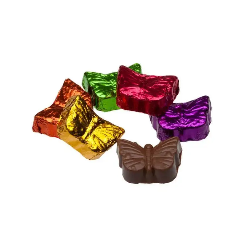 Madelaine Foiled Milk Chocolate Butterfly Candy: 35-Piece Tub