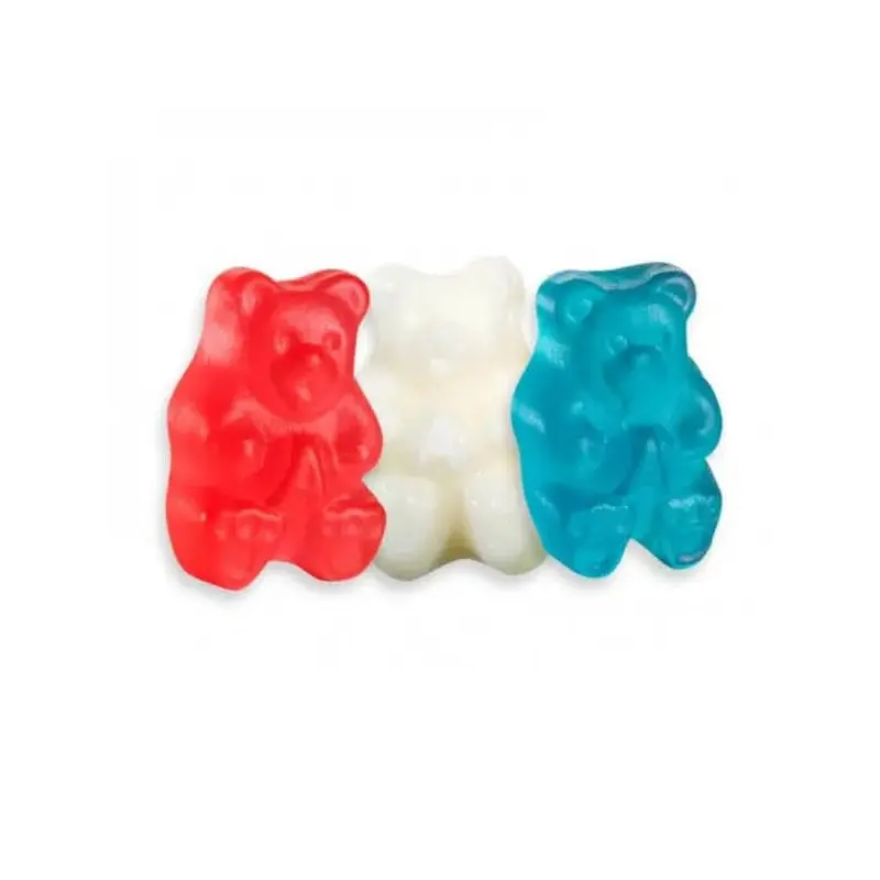 Albanese Patriotic USA Red, White, & Blue Gummy Bears: 5LB Bag