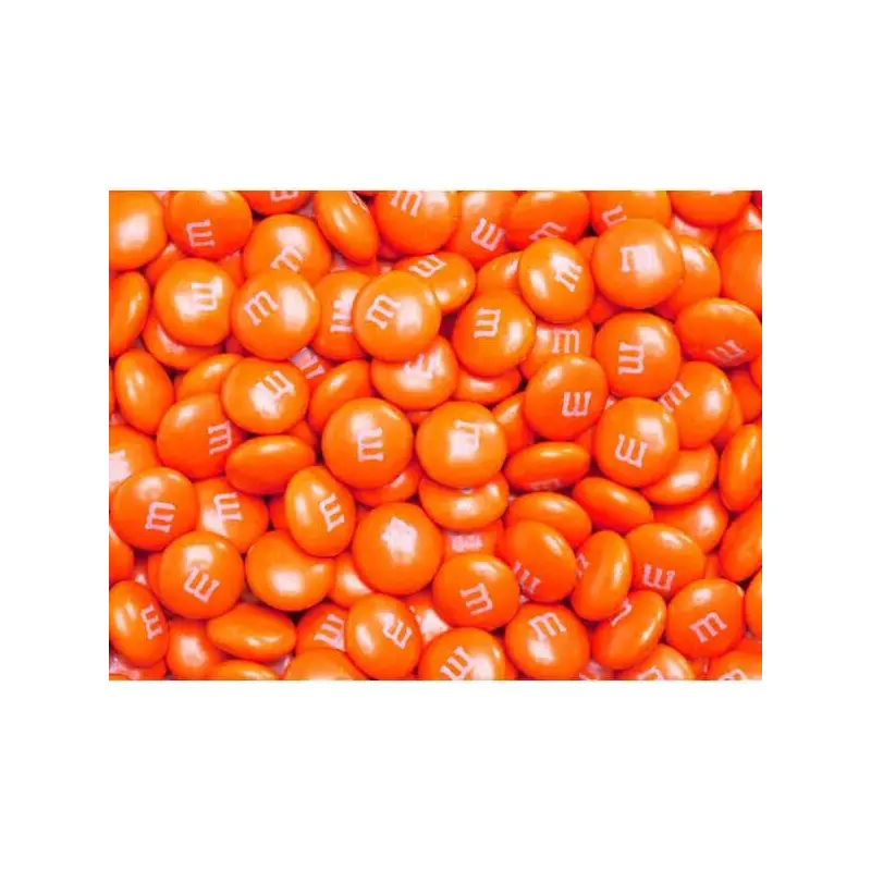 M&M's Milk Chocolate Candy - Orange: 10LB Bag