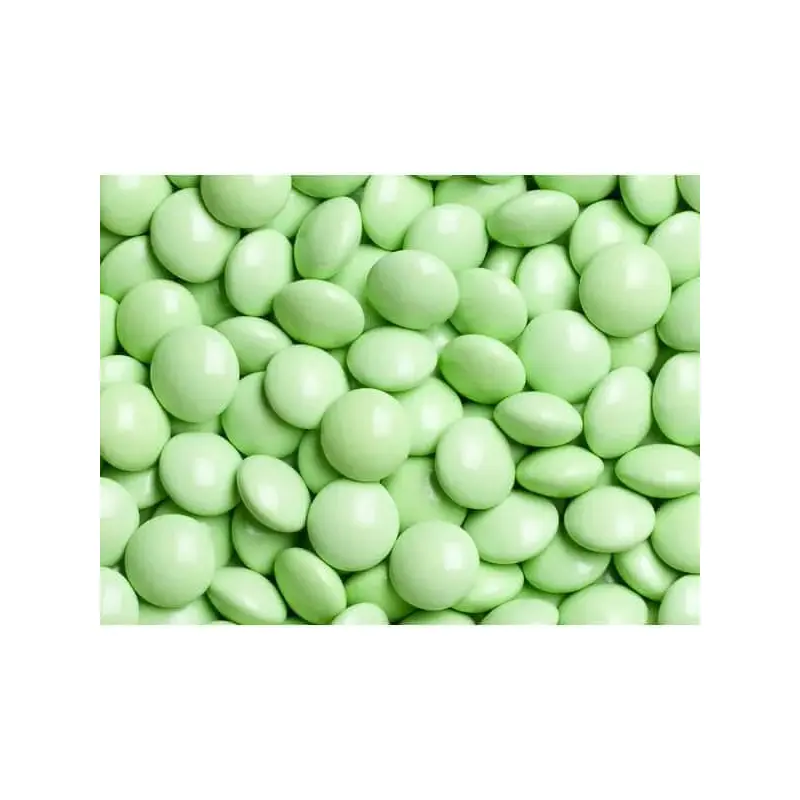 Milk Chocolate Gems - Pastel Green: 2LB Bag