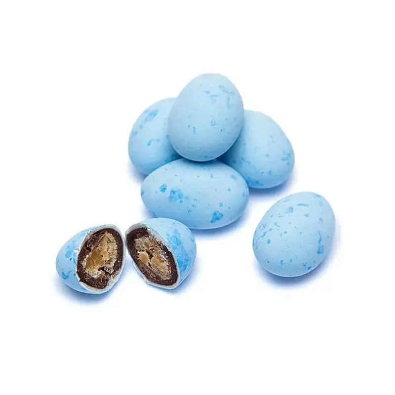 Pastel Blue Caramel Filled Chocolate Robin Eggs Candy: 2LB Bag