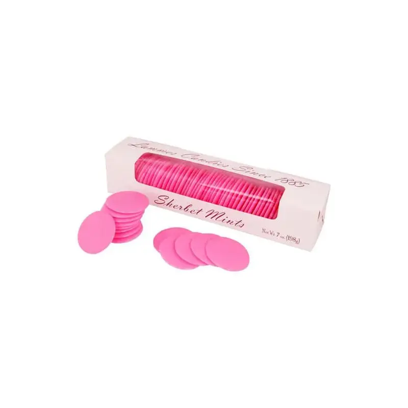 Pink Sherbet Thin Wafer Mints: 60-Piece Box