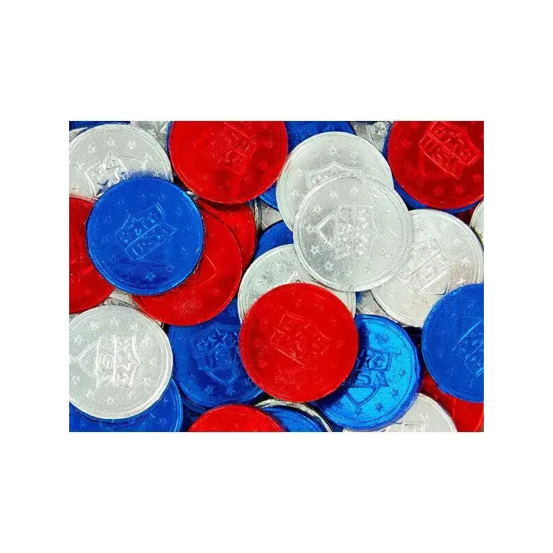 Bee International Patriotic USA Bubble Gum Coins: 100-Piece Bag