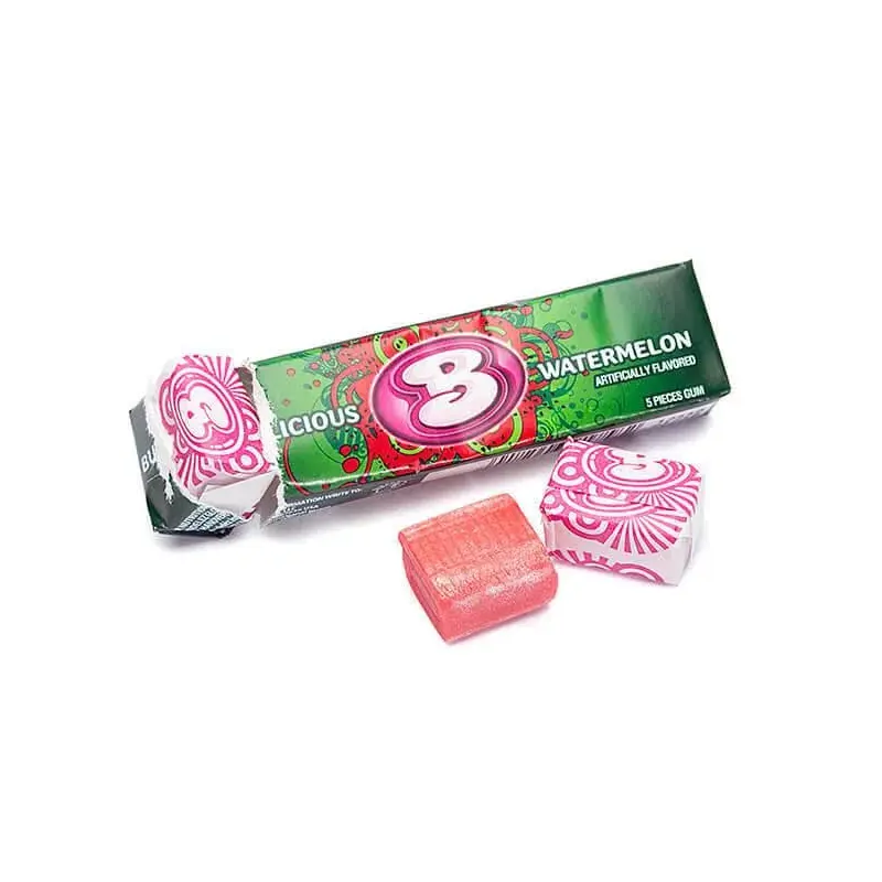Bubblicious Bubble Gum Packs - Watermelon: 18-Piece Box