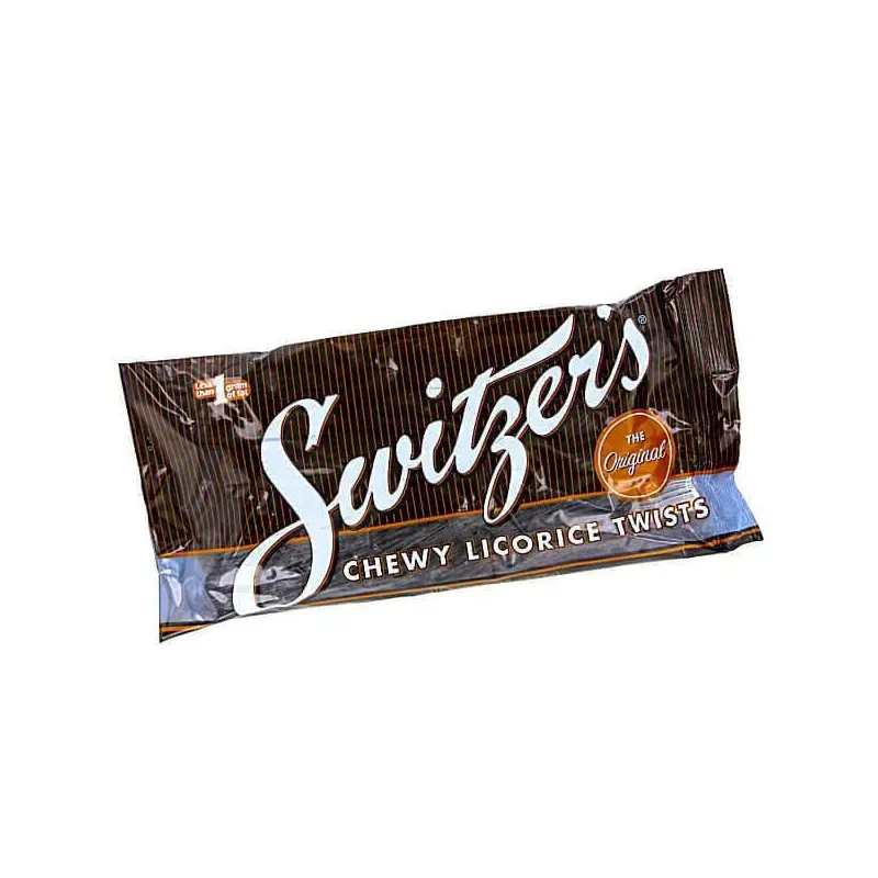 Switzer's Chewy Licorice Twists - Black: 8-Ounce Bag
