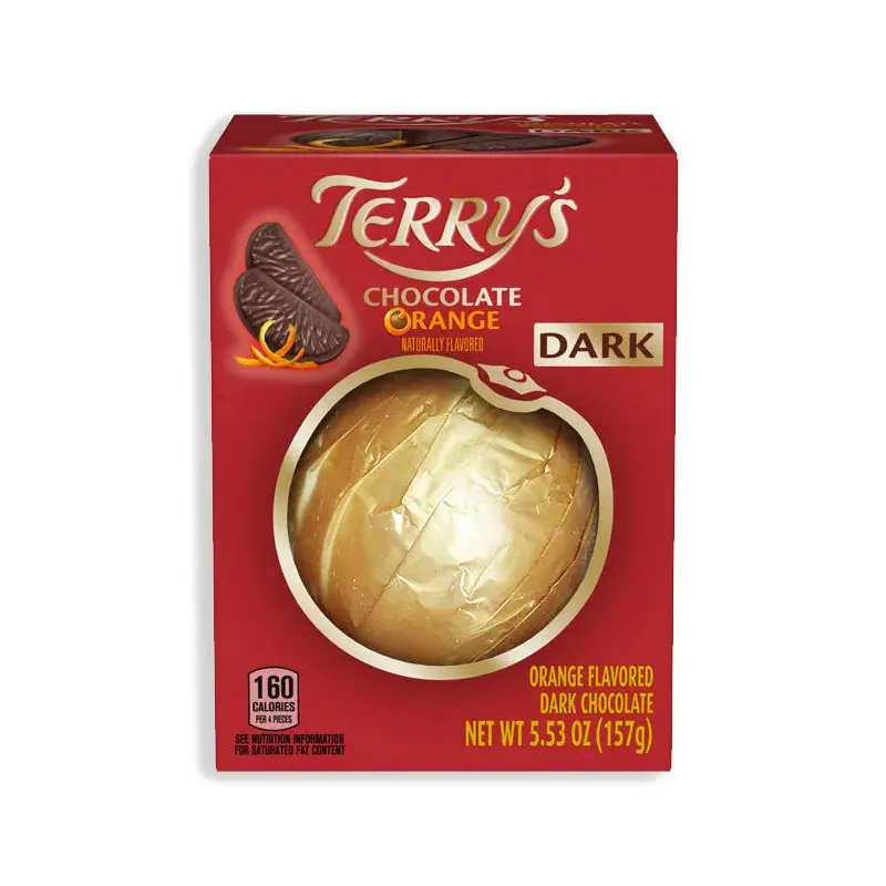 Terry's Dark Chocolate Orange Ball Gift Box: 12-Piece Case