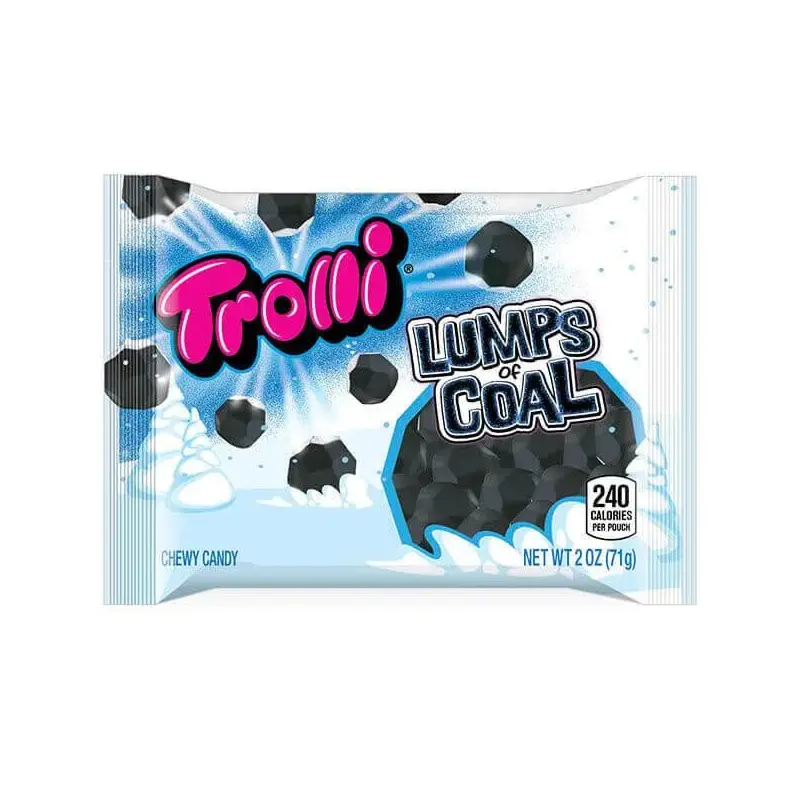 Trolli Sour Gummy Lumps of Coal Candy: 2-Ounce Bag