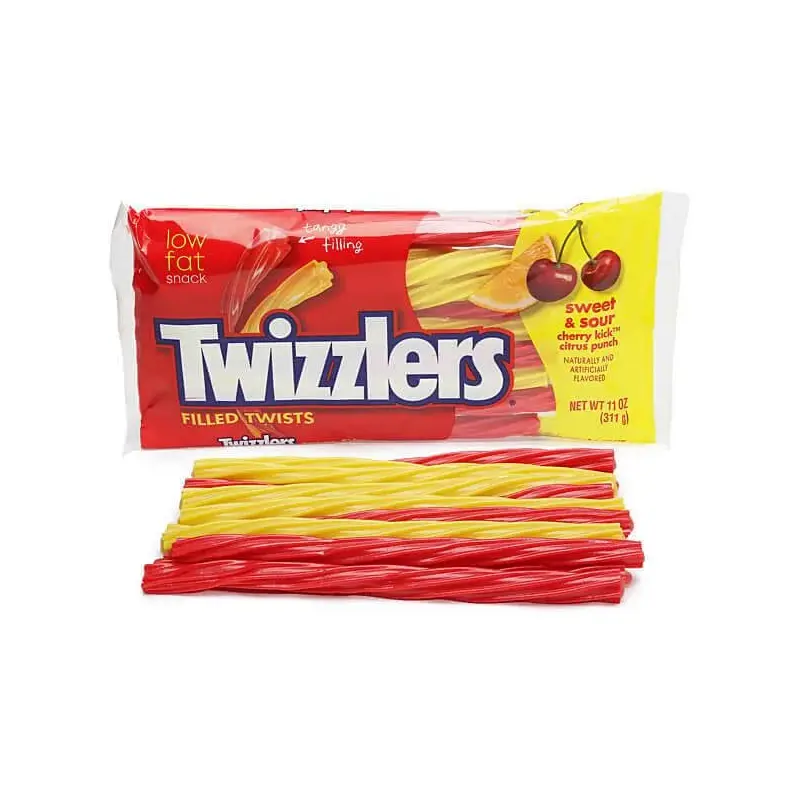 Twizzlers Sweet & Sour Filled Licorice Twists: 11-Ounce Bag
