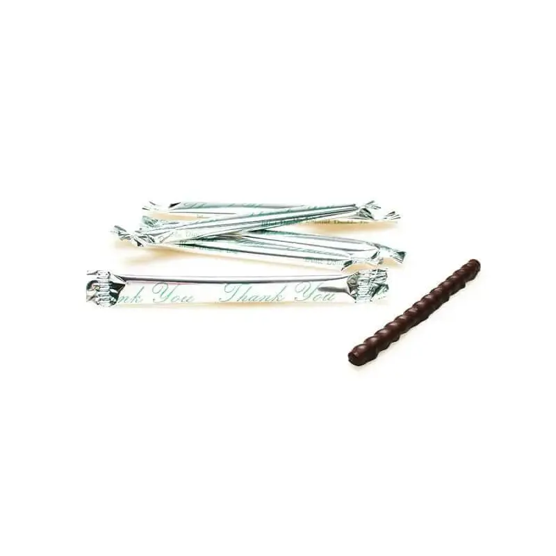 Bogdon Thank You Chocolate Dipped Mini Candy Sticks: 1000-Piece Case