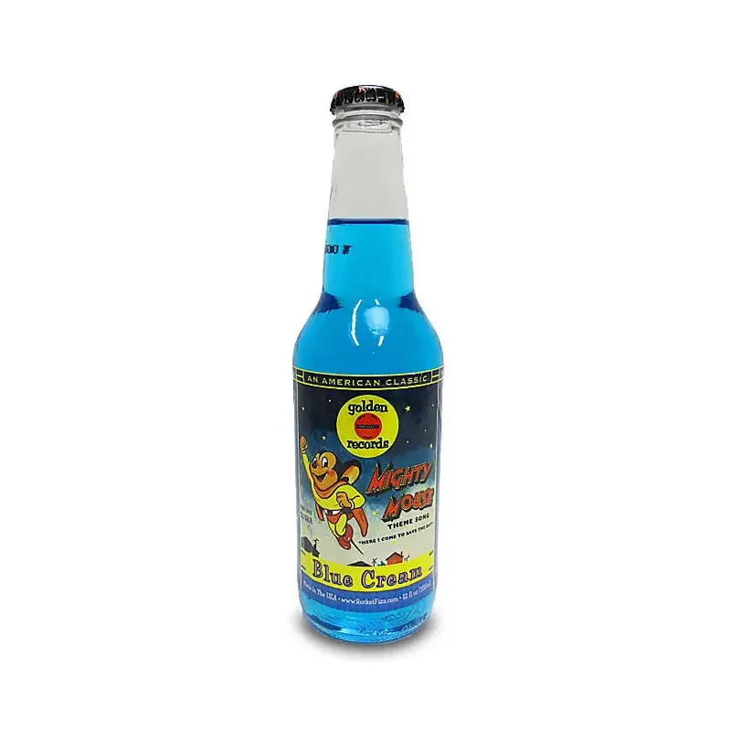 Mighty Mouse Blue Cream Soda: 24-Piece Case