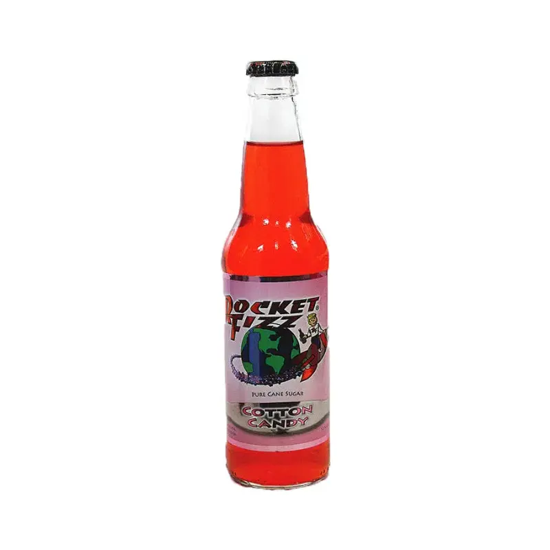 Rocket Fizz Soda - Cotton Candy: 24-Piece Case