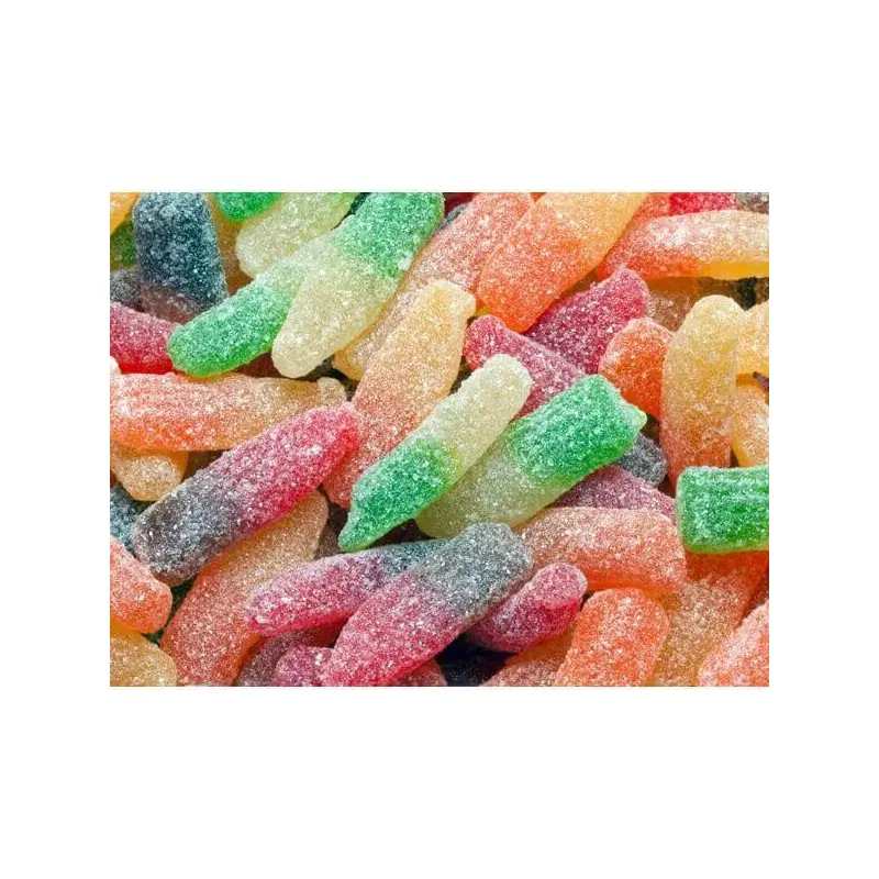 Sour Gummy Soda Bottles Candy: 5LB Bag