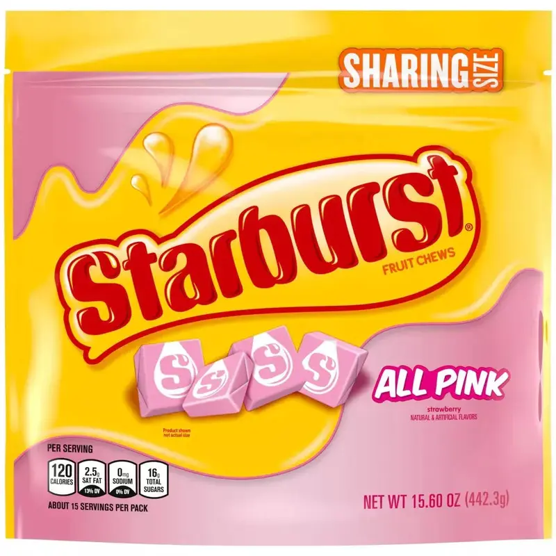 Starburst Fruit Chews Candy - All Pink: 90-Piece Bag
