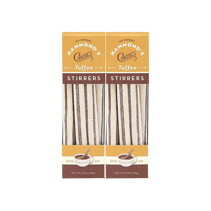 Toffee Candy Stick Straws: 3.75-Ounce Box