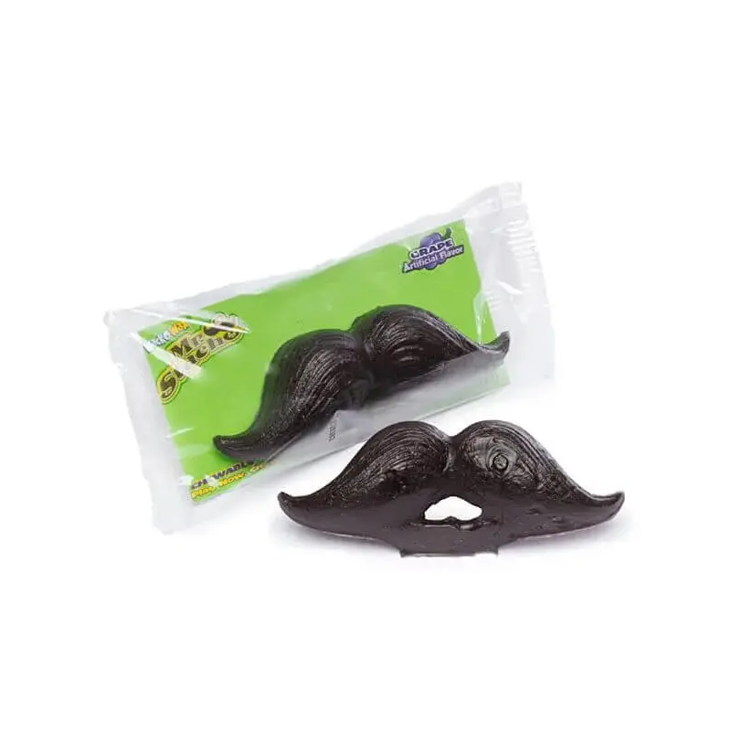 Wax Mustache Candy: 24-Piece Box