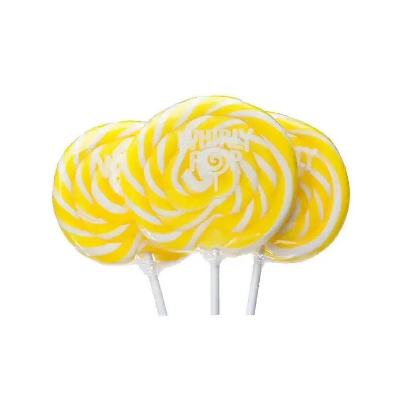 Whirly Pop 1.5-Ounce Swirl Suckers - Yellow: 24-Piece Display