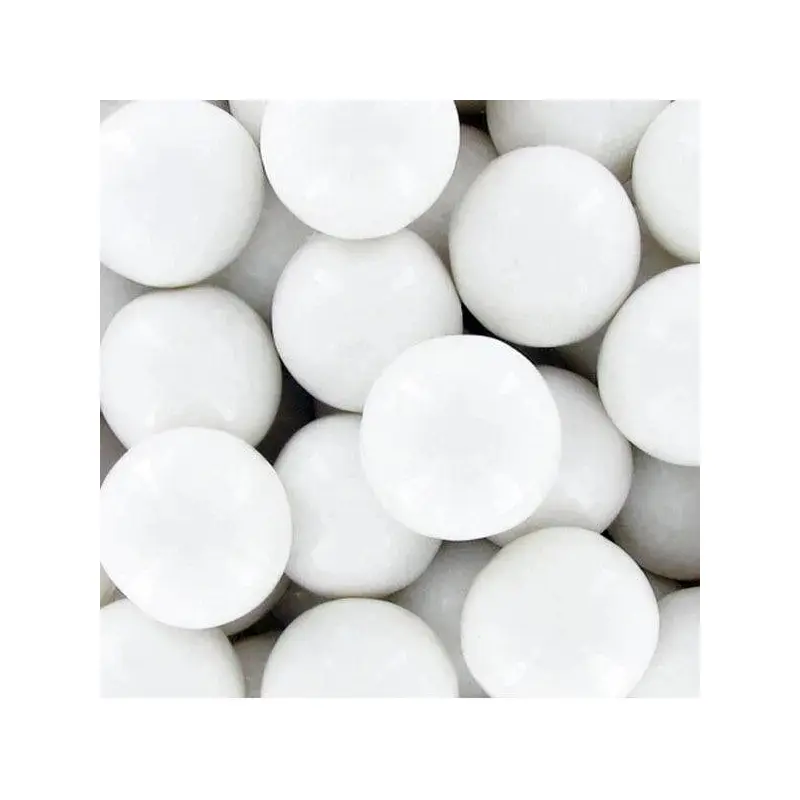 White 1-Inch Gumballs: 2LB Bag