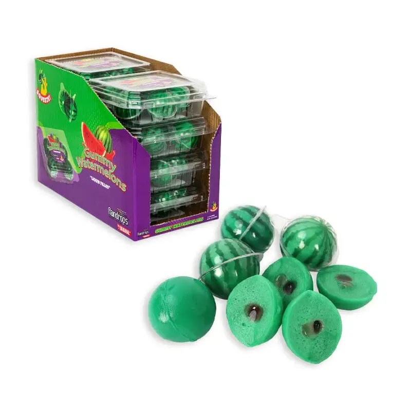 Gummy Liquid Filled Watermelon Cartons: 16-Piece Case