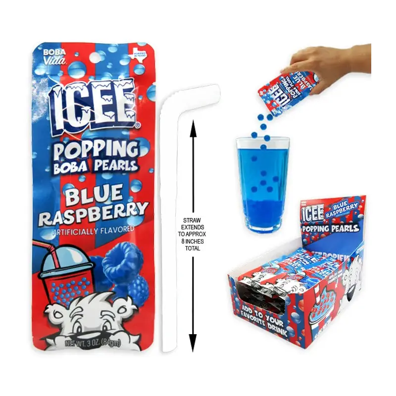 ICEE Popping Pearls - Blue Raspberry: 12-Piece Box