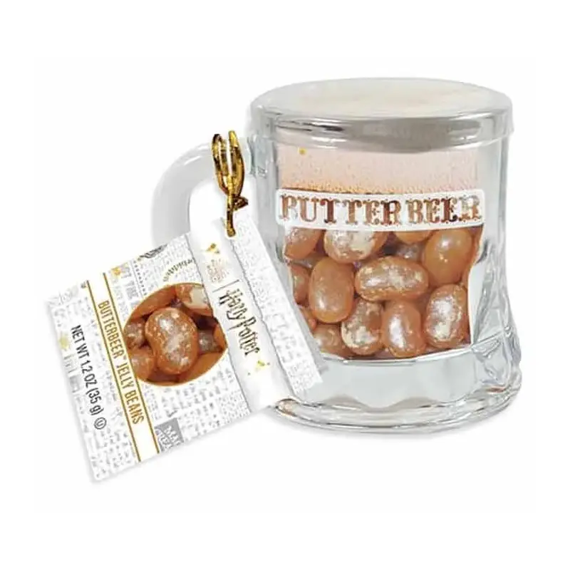Jelly Belly Harry Potter Butterbeer Mini Glass Mug: 12-Piece Box