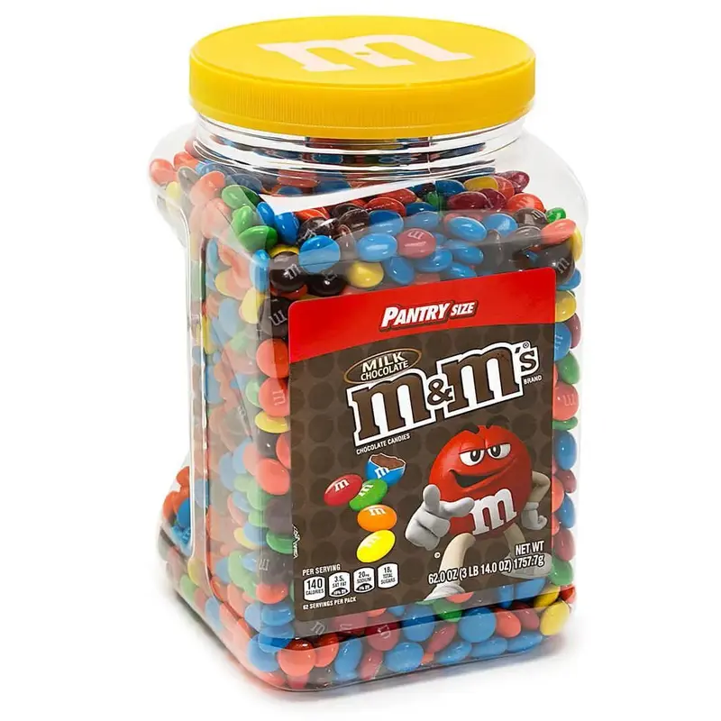 Milk Chocolate M&M's Candy: 62-Ounce Jar