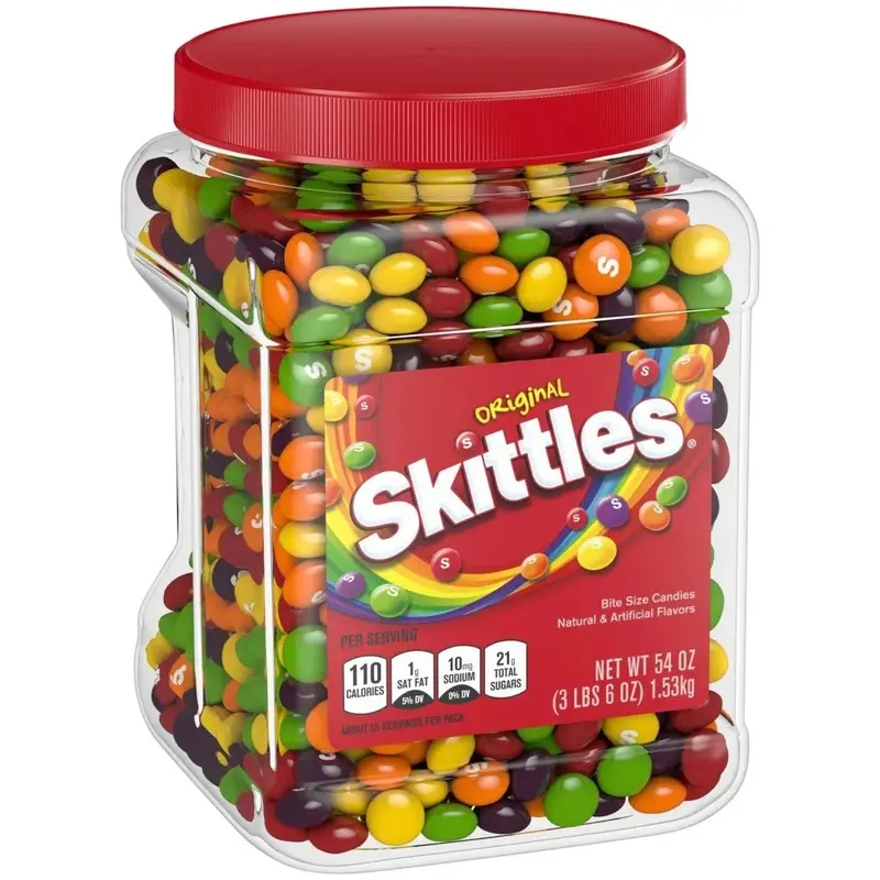 Skittles Candy: 54-Ounce Tub
