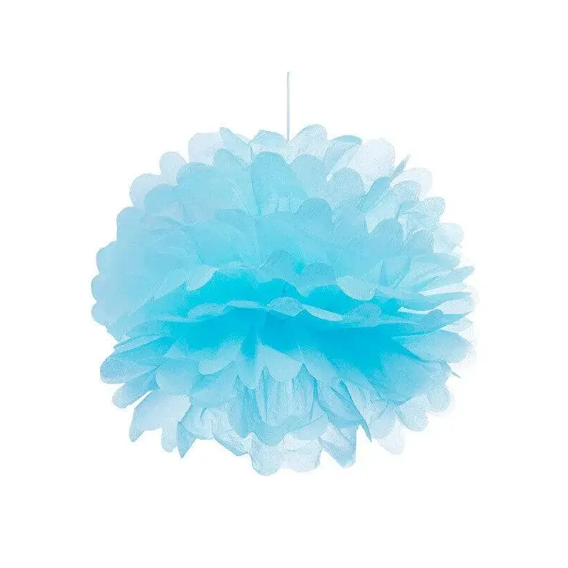 Tissue Paper 8-Inch Pom Pom - Light Blue