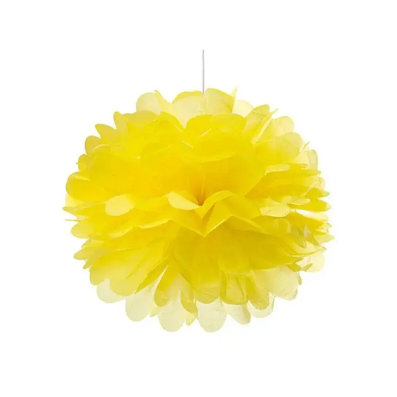 Tissue Paper 8-Inch Pom Pom - Yellow