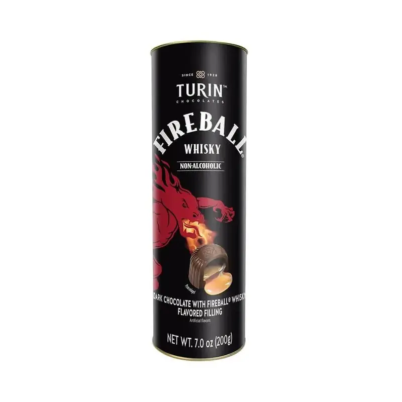 Turin Fireball Liquor Filled Chocolates: 7-Ounce Tub