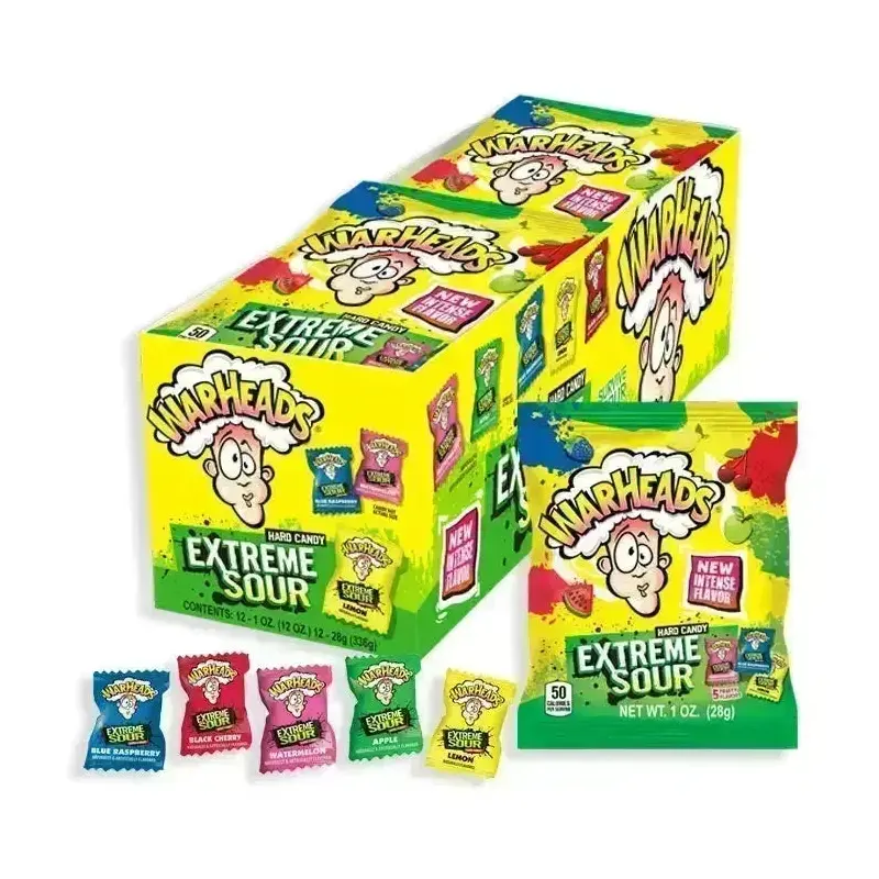 WarHeads Extreme Sour Hard Candy 1-Ounce Packs: 12-Piece Box