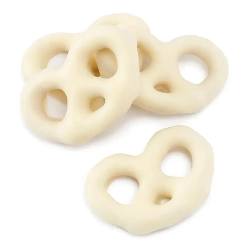 Asher's White Chocolate Covered Mini Pretzels: 4LB Box