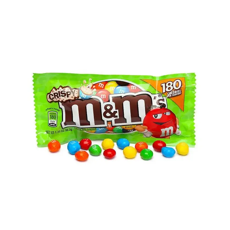 M&M's Candy Packets - Crispy: 24-Piece Box