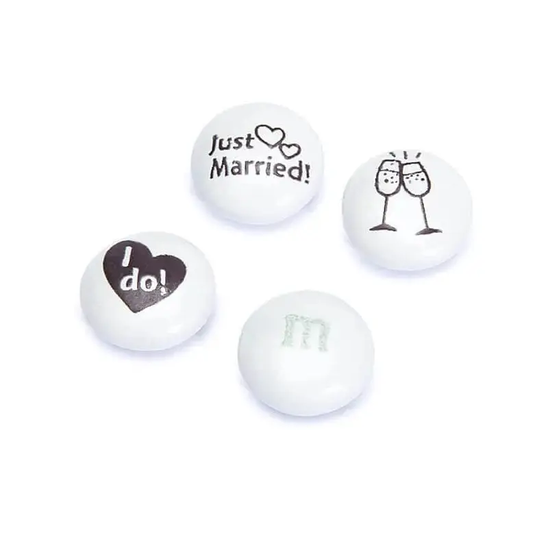 M&M's Milk Chocolate Candy - Just Married Wedding Blend: 2LB Bag