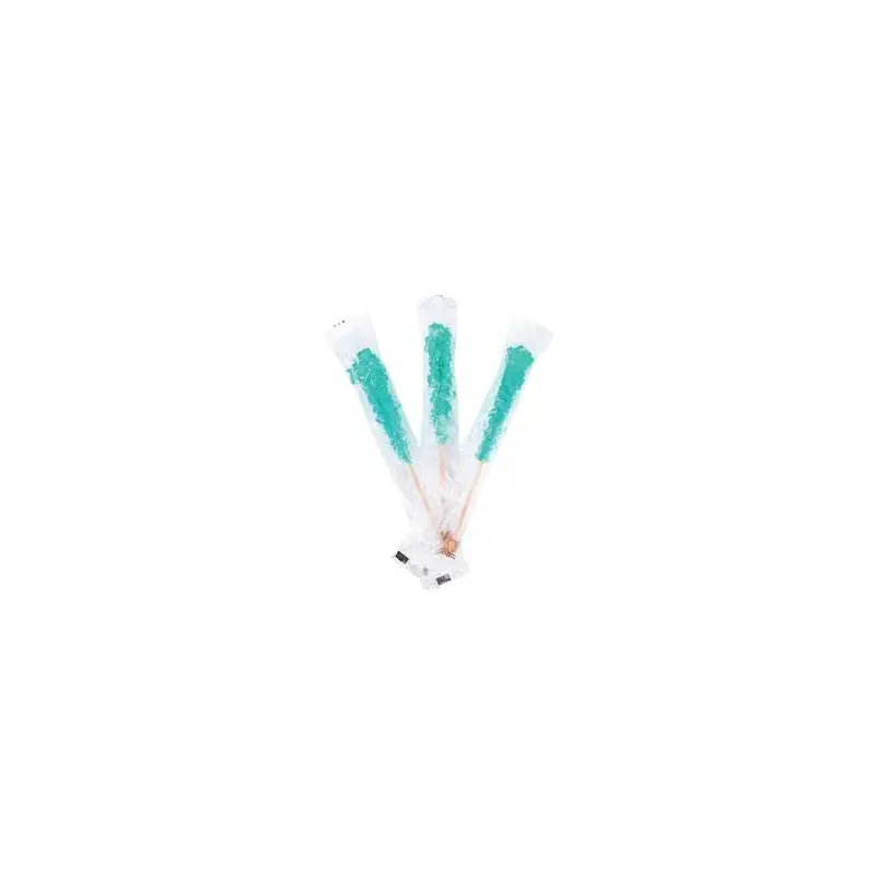 Rock Candy Crystal Sticks - Light Blue - Wrapped: 100-Piece Case