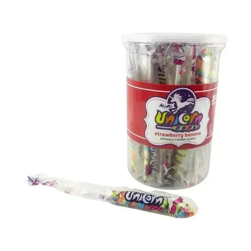 Unicorn Pops 0.4-Ounce Twist Suckers - Rainbow: 24-Piece Jar