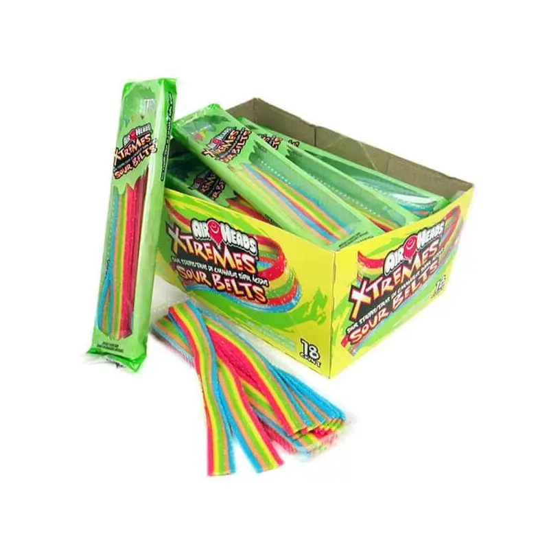 AirHeads Xtremes Sour Belts 2-Ounce Packs: 18-Piece Box