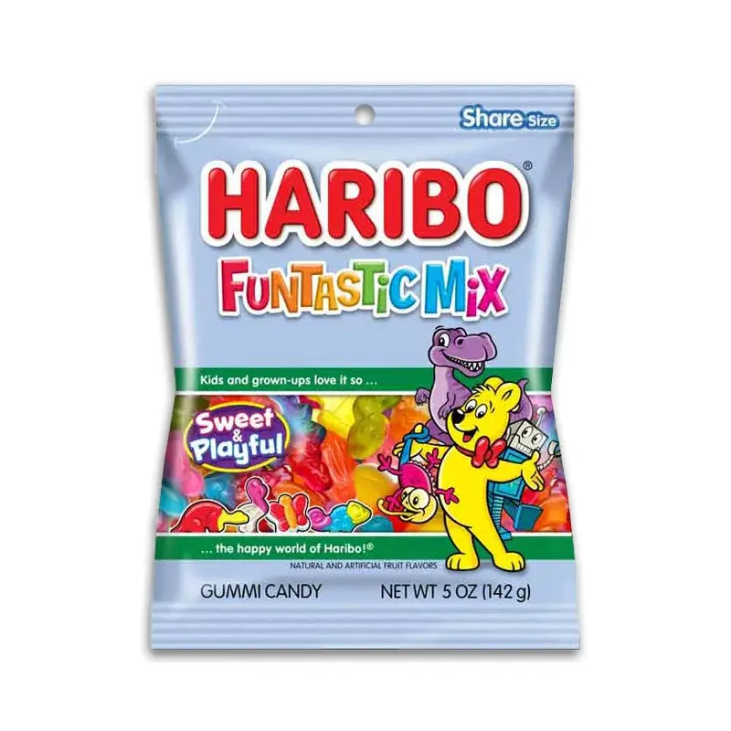 Haribo Sweet & Playful Funtastic Mix Peg Bag: 12-Piece Case