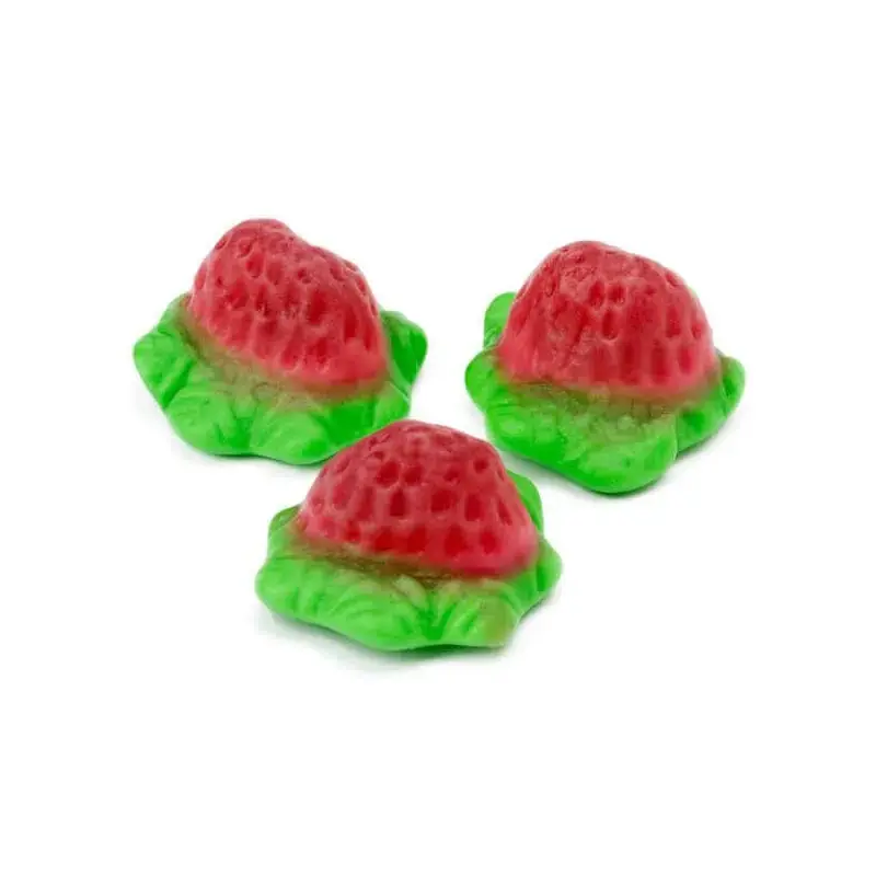 Jelly Filled Gummy Strawberries Candy: 1KG Bag