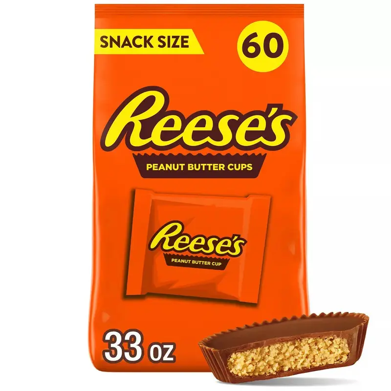 Reese's Peanut Butter Cups Snack Size Packs: 60-Piece Bag