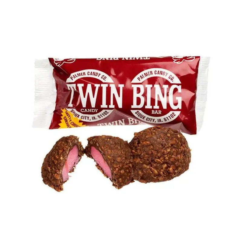 Twin Bing Cherry Candy Bars: 36-Piece Box