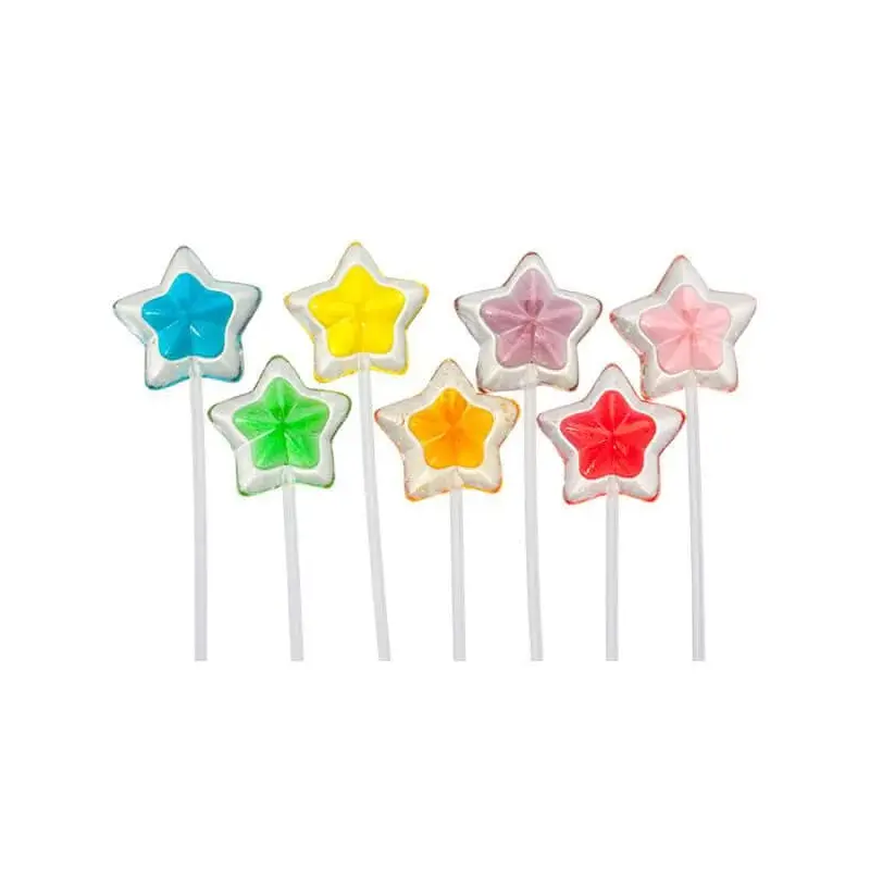Twinkle Candy Two-Tone Star Lollipops: 120-Piece Bag