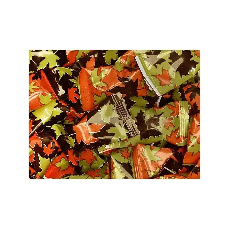 Autumn Leaves Wrapped Buttermint Creams: 1000-Piece Case