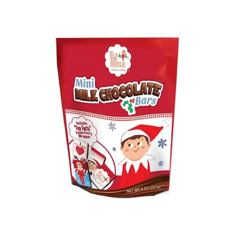 Elf on the Shelf Mini Milk Chocolate Bars: 15-Piece Bag