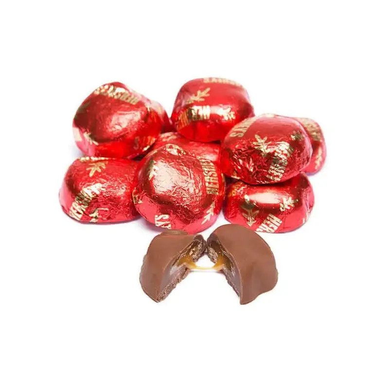 Hershey's Caramel Filled Milk Chocolate Apples: 25-Piece Bag