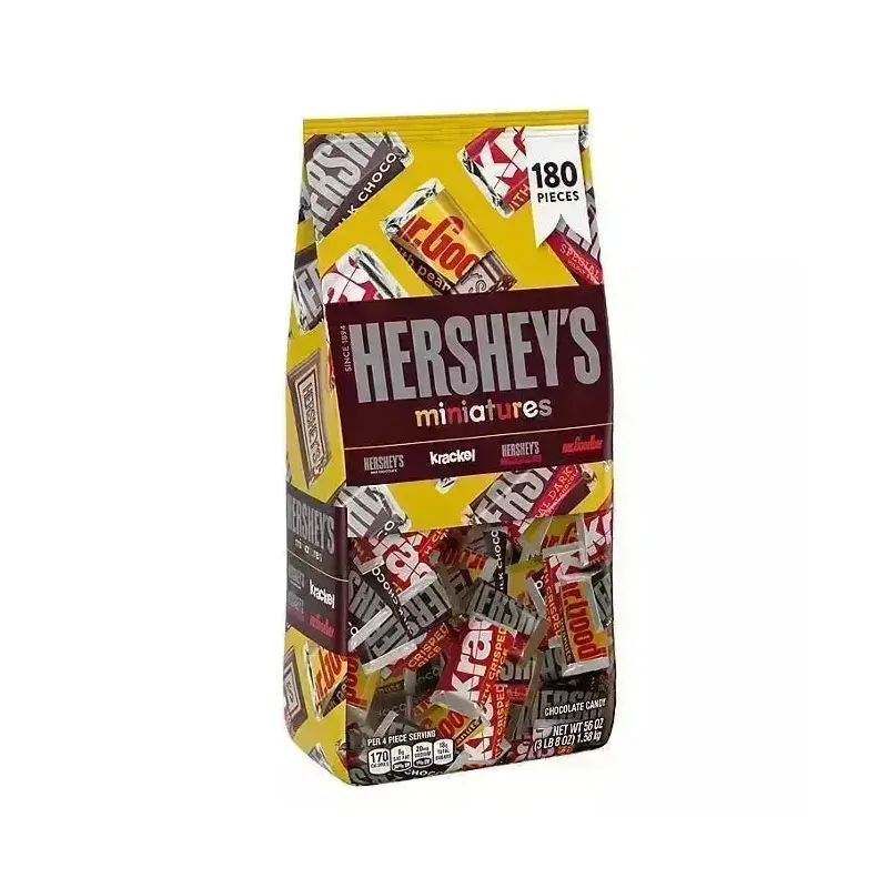 Hershey's Miniatures Chocolate Bars Assortment: 56-Ounce Bag