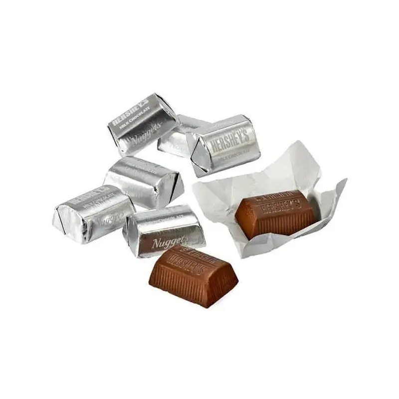 Hershey's Nuggets Silver Foiled Milk Chocolate Candy: 3.75LB Bag