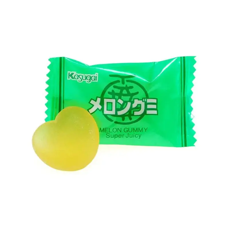 Kasugai Melon Gummy Candy: 24-Piece Bag