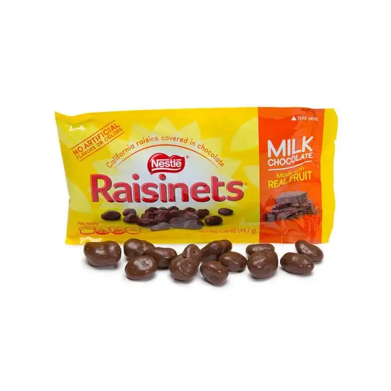 Raisinets Milk Chocolate Raisins Candy Packs: 36-Piece Box