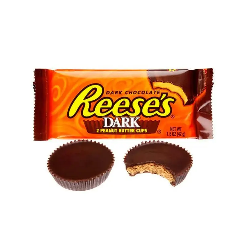 Reeses Dark Chocolate Peanut Butter Cups Packs: 24-Piece Box